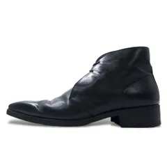 BURBERRY BLACK LABEL チャッカブーツ 25.5cm ブラック レザー 0508009 SY2009