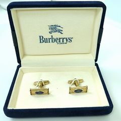 Burberrys バーバリー カフリンクス カフスボタン 金 緑 紺 ホース