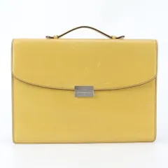 美品 ヴァレクストラ レザー ビジネス バッグ 書類鞄 ブリーフケース トート 通勤 A4 メンズ UEE EB10-4【中古】のサムネイル