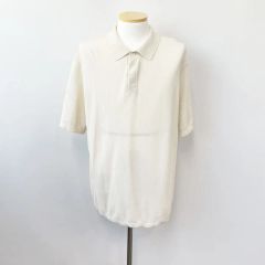 極上リネン100%】グランサッソ スキッパー サマーニット ポロシャツ 52