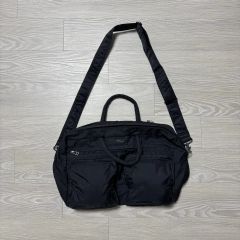 良品】【ヨウジヤマモト】 en cuir ミニボストン ハンドバッグ レザー
