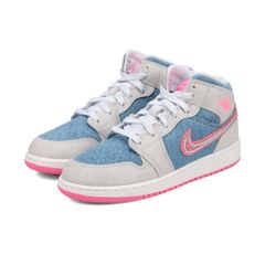 Nike Air Jordan 1 Low デニムピンク SE GS - メルカリ