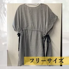 美品　Samansa Mos2　チェック柄　チュニック　半袖　フリーサイズ
