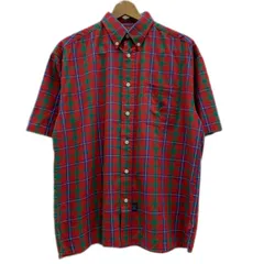 【中古】　POLO by RALPH LAUREN　チェックシャツ　半袖　シャツ　トップス　ボタンダウン　ワンポイント　ブランドロゴ　スモールポニー　刺しゅう　オーバーサイズ　古着　/1595