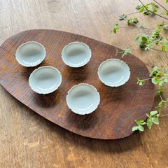 ⭕️月夜野工房 青風 ガラス皿 角皿セット - メルカリ