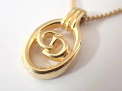 Christian Dior クリスチャンディオール CDロゴ ネックレス ゴールド