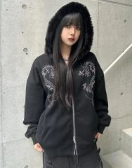 Miさん専用A'GEM/9 × .kom エンジェルファー付きジップパーカー Miさん専用A'GEM/9 × .kom エンジェルファー付きジップパーカー - メルカリ