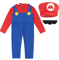 コスプレ 衣装 コスプレ 衣装 新作 子供用 コスプレ スーパーマリオ ゲーム パーティー 舞台衣装5点セット
