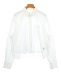 美品 sacai サカイ サイドジップ ストライプ 長袖シャツ レディース