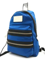 MARC JACOBS　マークジェイコブス　リュックサック　ナイロン　ブルー×ホワイト　4123