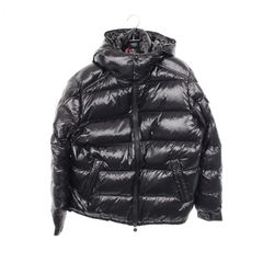 MONCLER ダウンジャケット ブラック - メルカリ