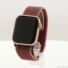 ソフマップ 〔中古品〕 Apple Watch SE 第1世代 GPS + Cellular 40mm ゴールドアルミニウムケース プラムスポーツループ【377】