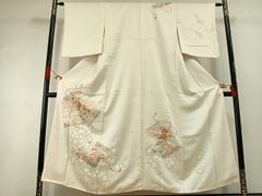 平和屋着物○名門 藤娘きぬたや・総絞り 九寸名古屋帯 七宝文 正絹