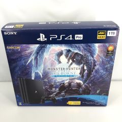 05w18916 [PS4 Pro] PlayStation4 Pro 본체 상자 있음 CUH-7200B 1TB 몬스터 헌터 월드 아이스 본 마스터 에디션 [중고품]