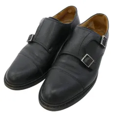 Paraboot パラブーツ 165951 POE GALAXY ダブルモンクストラップ シューズ ドレスシューズ ブラック系 6.5【中古】のサムネイル