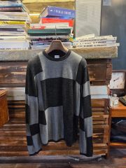 Maison Martin Margiela】ペイントチェックVネックニット - メルカリ
