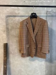 LARDINIラルディーニExclusveジャケット茶ベージュガンクラブ×緑46 