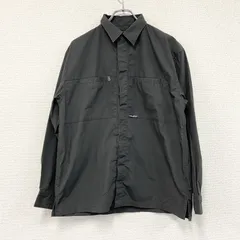 DJ honda　DJホンダ　長袖シャツジャケット　比翼仕立て　ワンポイント　黒　ブラック　Lサイズ　古着【値引き交渉OK！】のサムネイル