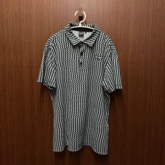 希少】STUSSY ステューシー 総柄 ポロシャツ スター ムーン 矢印 M 