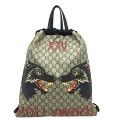 GUCCI【グッチ】ドローンストリング　バックパック　リュック　ウルフ　XXV　HOLLY　WOOD　473872/527066【中古品/USED-AB】質屋　かんてい局那覇店　ｎ3100769927300018のサムネイル