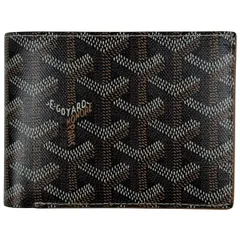 ゴヤール GOYARD ヴィクトワール ウォレット 二つ折り財布 コーティングキャンバス ブラック レディース 【中古】のサムネイル