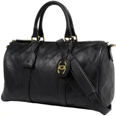 シャネル CHANEL ビコローレ ボストンバッグ 2WAY マトラッセ レザー ブラック レディース 【中古】のサムネイル