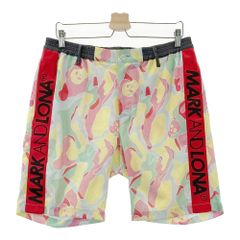 未使用級 マークアンドロナ ハーフパンツ 短パン 総柄 カモフラ M〜L