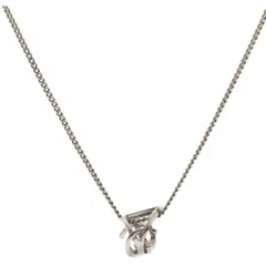 【中古】 Saint Laurent サンローラン カサンドラ ツイスト ペンダント ネックレス (メタル) ネックレス・ペンダント  651779Y15008126 カサンドラ ツイスト ペンダント ネックレス (メタル) シルバー  25006727 YMのサムネイル