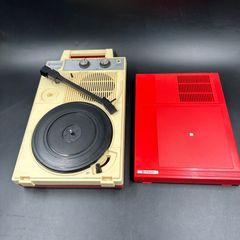 昭和レトロ National SF-348 レコードプレーヤー 動作品 オレンジ
