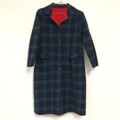 YORKLAND ヨークランド ウール コート チェック アウター 冬 26e菊DO