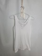 美品】marble SUD マーブルシュッド クラゲ刺繍 スカラップ ブラウス