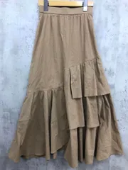 COCODEAL ココディール 73517045 サッカーチェックアシメティアード ロング スカート size1/ベージュ ■■ レディース