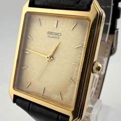 稼働・美品】SEIKO／9021-5250／八角形ケース／ゴールドブラック