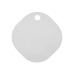 アンドエヌイー(&NE) カッティングボード nikii ホワイト 1枚 幅18.5cm×奥行き18.5cm×厚さ0.3cm まな板 日本製 食洗機対応 抗菌 小さい ミニまな板 丸 四角 フック付き おしゃれ NIK-178-WHのサムネイル