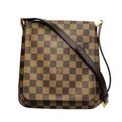 美品】ルイヴィトン N51302 ミュゼット ダミエ LV 茶系 PCV 革 - メルカリ