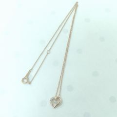 ツツミ K10PG ハート ネックレス - メルカリ