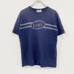Levi’s　リーバイス　半袖プリントＴシャツ　紺　ネイビー　Lサイズ　古着