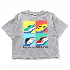 《新品》プラレール 半袖Tシャツ 80～120㎝  グレー ビッツ 子供服 新幹線 B407015