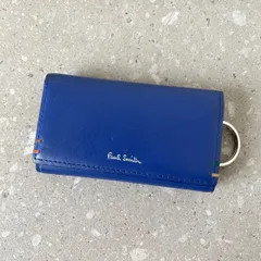 ポールスミス キーケース ６連 レザー 青 ブルー系 ★