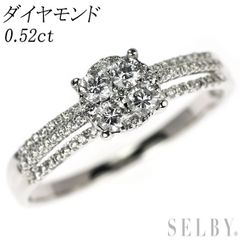 優美なS字！ 0.53ctダイヤモンド G SI2 K18 WG リング 鑑定 - メルカリ