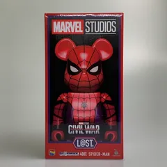 【中古品】 MARVEL Happyくじ ベアブリック L@ST賞 BE@RBRICK 400%[SPIDER-MAN] マーベル スパイダーマン フィギュア アメコミ 【055-260522-em-05-min】
