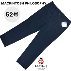 新品タグ付き　MACKINTOSH PHILOSOPHY　TROTTER　マッキントッシュフィロソフィー　トロッター　メンズ　さらさら速乾　ウエストゴム　ビジネスパンツ　ブラック　黒　52　　値下げ不可のサムネイル