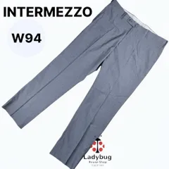 INTERMEZZO　インターメッツォ　メンズスラックスパンツ　グレー　夏　ウエスト94　　値下げ不可のサムネイル