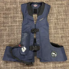 히트 에어 에어백 베스트 라이딩 프로텍터 네이비 블루 4XL-6XL 승마