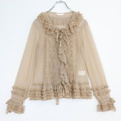 美品】ピンクハウス☆透け感のあるレースが可愛い♪サテンリボン
