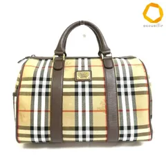 #ab バーバリー BURBERRY ボストンバッグ ハンドバッグ ノバチェック Burberrys バーバリーズ 美品 ヴィンテージ ユニセックス [944033] k01のサムネイル