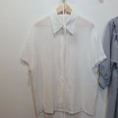未使用】 アングリッド カットワーク ボリュームスリーブ ブラウス 