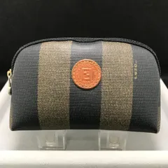 Fendi　フェンディ　ポーチ　ぺカン　PVC×レザー　2080のサムネイル
