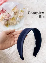 Complex Biz コンプレックスビズ　フレキシフィット　カチューシャ　サテン　ネイビーのサムネイル