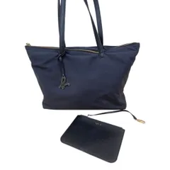 アニエスベー agnes b.  ナイロントートバッグ ネイビー 美品 ポーチ付き　A4収納可能